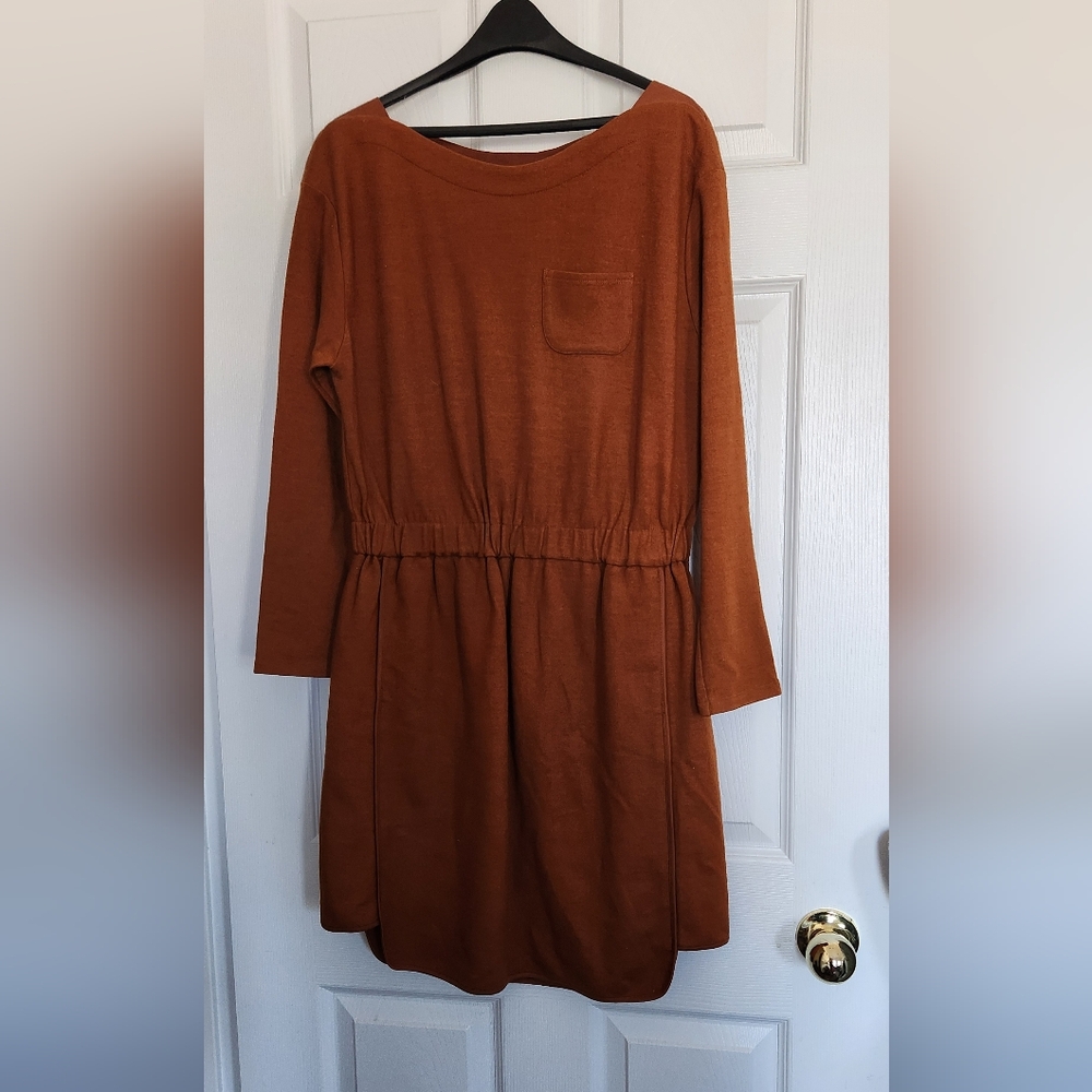 Ochre Orange Casual Dress